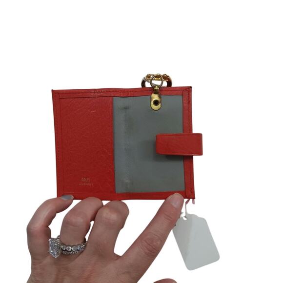 ⏳Rolfs red cowhide coin purse keychain vintage. Unique Western - Picture 2 of 5